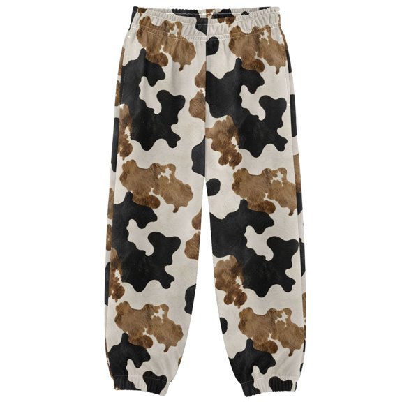 Cow Skin Boys Pants Kids Casual Sweatpants Joggers Toddler Sports Pants 3-10 Years