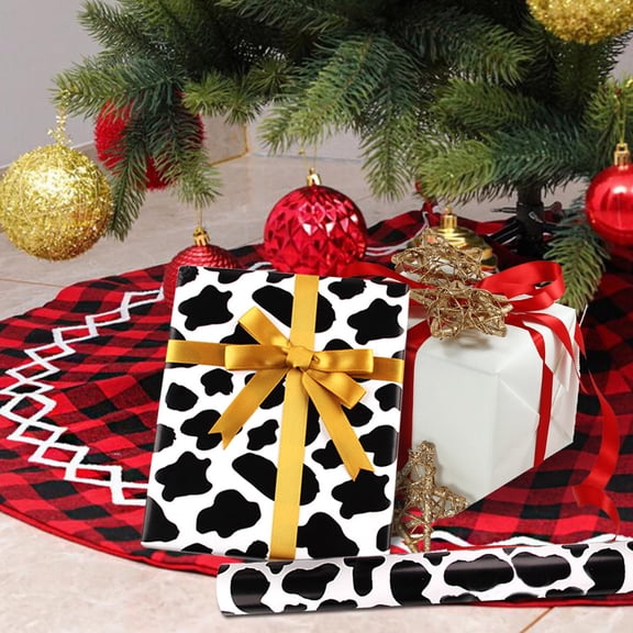 Cow Skin Texture Wrapping Paper,Gift Wrapping Paper Roll for Wedding,Birthday,Christmas,19.68"X27.55",Pack Of 20 Home Decor Happy 2026!