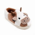 thumbnail image 1 of Cow Slippers for Women and Men, Fluffy Cute Cozy Cartoon Cow Cotton House Slipper Womens Cows Animal Preppy Funny Furry Bedroom Memory Foam Slippers for Women Indoor and Outdoor, 1 of 7