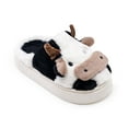 thumbnail image 1 of Cow Slippers for Women and Men, Fluffy Cute Cozy High Platform Animal Slippers Winter Indoor Outdoor Slippers for Women, 1 of 6