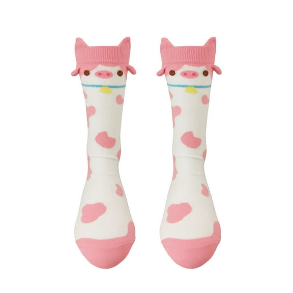 Cow Socks Cute Aninmal Novelty Crew Socks Gift for Men Women