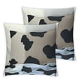 thumbnail image 1 of Cow Spot Print Throw Pillow Covers Soft Corduroy Pillowcase Decorative Cushion Cover Modern Square Cushion Cases for Living Room Bed Sofa Bedroom Pillow Included, 1 of 7