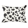 Cow Spots Plush Pillowcase Pillow Slip Bolster Case Zipper Closure