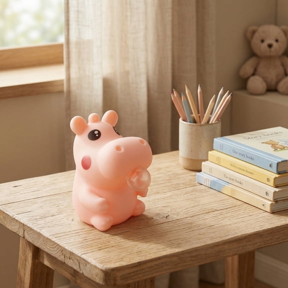Cow Squishy Stress Ball, Squeeze Bubble Fidget with Soft PU Foam Slow Rising, Squishy Animal Stress Reliever for Desk Calming Anxiety, Sensory Squishy for Office Home，As Show