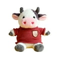 thumbnail image 1 of Cow Stuffed Animal Cute Throw Pillows Doll, 9" Cow Plush Gift Soft Toy for Teens, Cow Plushie Home Christmas Thanksgiving Decorations P, 1 of 7