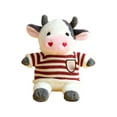 thumbnail image 1 of Cow Stuffed Animal Cute Throw Pillows Doll, 9" Cow Plush Gift Soft Toy for Teens, Cow Plushie Home Christmas Thanksgiving Decorations, 1 of 13
