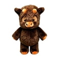 thumbnail image 1 of Cow Stuffed Animal, Running Pose Stuffed Animal Toy, Adorable Fluffy Cow Plush Toy, Soft Farm Stuffed Animal Plushies, Running Stuffed Animal for Stress Relief and Emotional Support, Brown, 11.8 Inch, 1 of 4