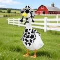 thumbnail image 1 of Cow Style Dress Up Set for 23in Porch Goose - Includes Cap, Triangle Scarf and Glasses for Porch Goose Decoration, Farmhouse Style Display, Home Outdoor Decor and Front Porch Accent, White, 1 of 9