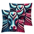 thumbnail image 1 of Cow Throw Pillow Case, Cute Colorful Design Decor Pillow Cover, Bedroom Living Room Cushion Cover for Couch Sofa Bed, 1 of 7