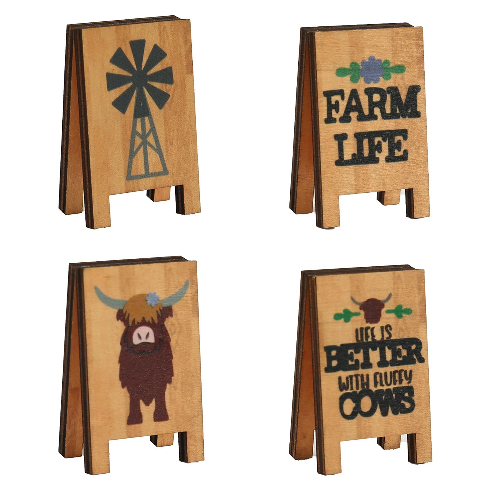 Cow Tiered Tray Decor Farmhouse Decor Tiered Tray Rustic Home Decor