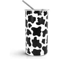 thumbnail image 1 of Cow Tumbler 600 ML, Cute Cow Gifts for Women Cow Lovers, Cow Print Tumbler with Lid and Straw Stainless Steel Insulated Thermal, Cow Cup Water Bottle Travel Mug, Cow Print Stuff Accessories Things, 1 of 6