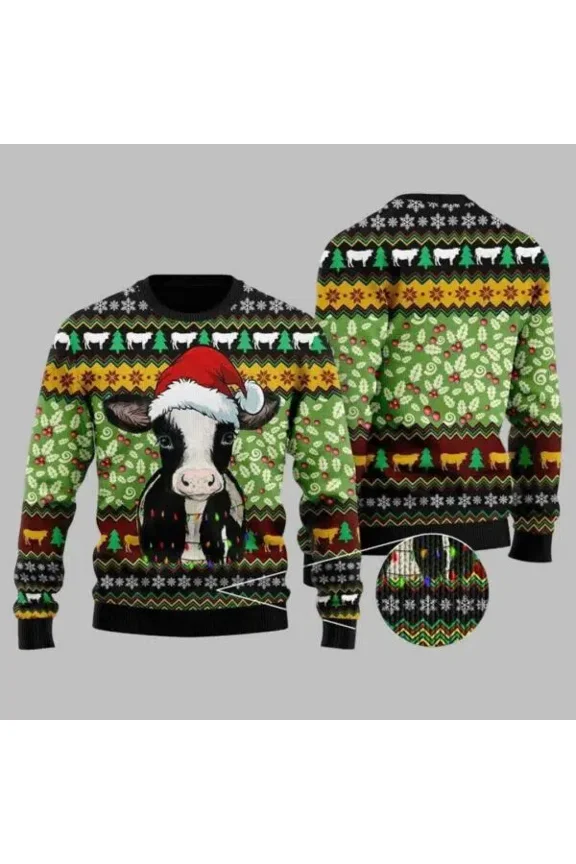 Cow Ver 2 3D Christmas Sweater