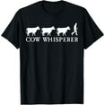 thumbnail image 1 of Cow Whisperer Funny Farmer Farming Lovers Outfit Men Women T-Shirt, 1 of 4
