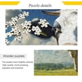 thumbnail image 1 of Cow Wooden Jigsaw Puzzles, Intellectual Entertainment Educational Puzzles Fun Family Game Creative Gift for Friends Parents Grandparents, 500 Pieces, 1 of 6