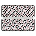 thumbnail image 1 of Cow and Bow White Pattern Anti Fatigue Kitchen Rugs Set Of 2, Non Slip Washable Decorative Floor Mats for Sink Laundry and Home Use, 17"x47", 1 of 5
