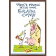 thumbnail image 1 of Cow and Chicken - Brain Wall Poster, 22.375" x 34" Framed, 1 of 4