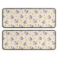 thumbnail image 1 of Cow and Flower Beige Pattern Anti Fatigue Kitchen Rugs Set Of 2, Non Slip Washable Decorative Floor Mats for Sink Laundry and Home Use, 17"x47", 1 of 5