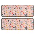 thumbnail image 1 of Cow and Flower Pink Pattern Anti Fatigue Kitchen Rugs Set Of 2, Non Slip Washable Decorative Floor Mats for Sink Laundry and Home Use, 17"x47", 1 of 3