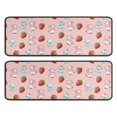thumbnail image 1 of Cow and Milk Pink Pattern Anti Fatigue Kitchen Rugs Set Of 2, Non Slip Washable Decorative Floor Mats for Sink Laundry and Home Use, 17"x47", 1 of 5
