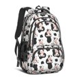 thumbnail image 1 of Cow and Spot White Pattern Cute School Backpack Bag with Padded Back and Adjustable Shoulder Straps 16.9 X 12.6 X 5.9 Inches, 1 of 5
