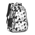 thumbnail image 1 of Cow and Spot White Pattern Cute School Backpack Bag with Padded Back and Adjustable Shoulder Straps 16.9 X 12.6 X 5.9 Inches, 1 of 5