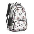 thumbnail image 1 of Cow and Spot White Pattern Cute School Backpack Bag with Padded Back and Adjustable Shoulder Straps 16.9 X 12.6 X 5.9 Inches, 1 of 5
