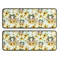 thumbnail image 1 of Cow and Sunflower Print Anti Fatigue Kitchen Rugs Set Of 2, Non Slip Washable Decorative Floor Mats for Sink Laundry and Home Use, 17"x47", 1 of 5