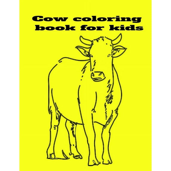 Cow coloring book for kids, (Paperback)