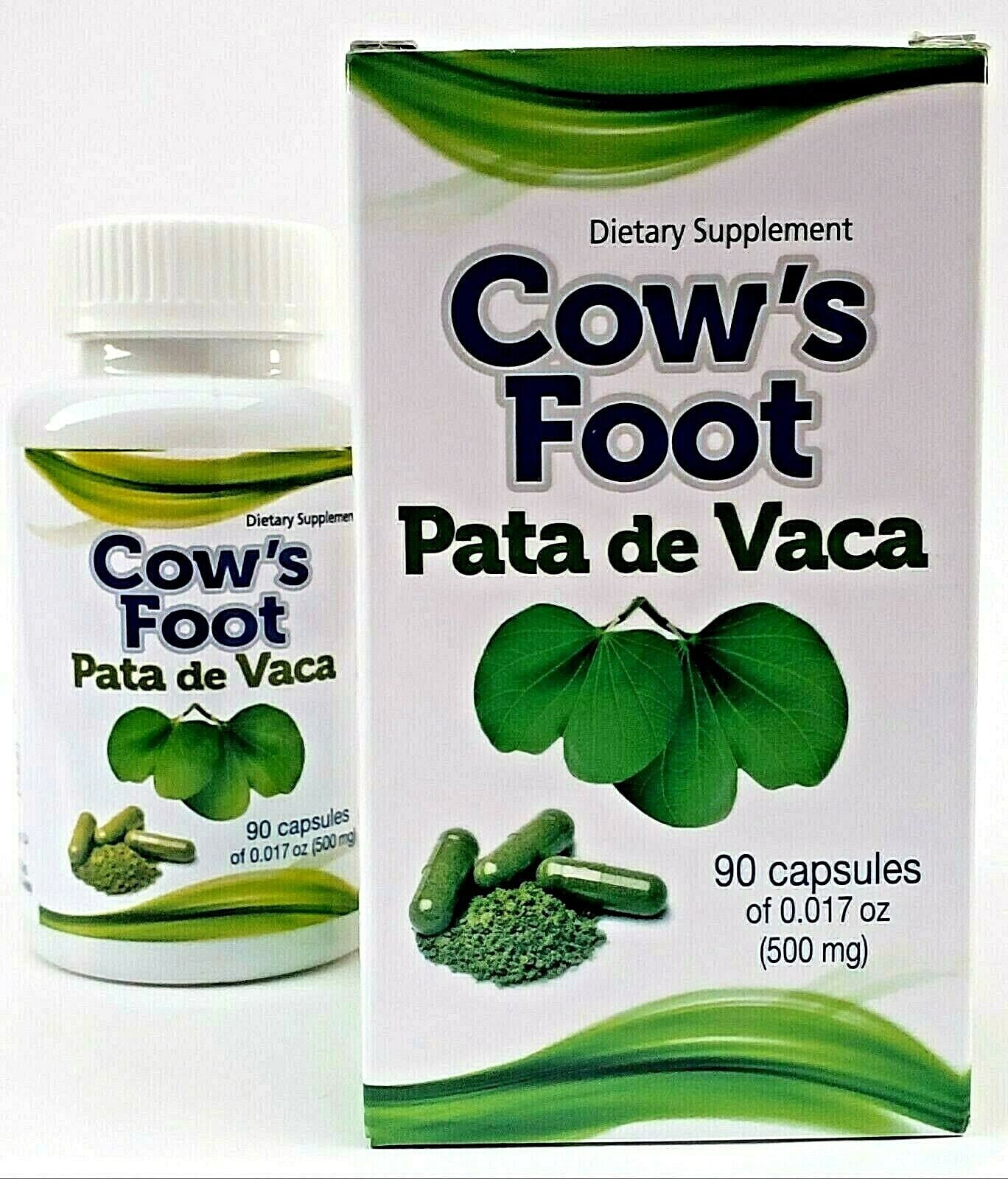 Cow's Foot Leaf PATA DE VACA 90 CAPSULES 500 MG GLUCOSE SUPPORT
