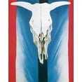 thumbnail image 1 of Cow's Skull- Red White And Blue - O'Keeffe - CANVAS OR PRINT WALL ART, 1 of 3