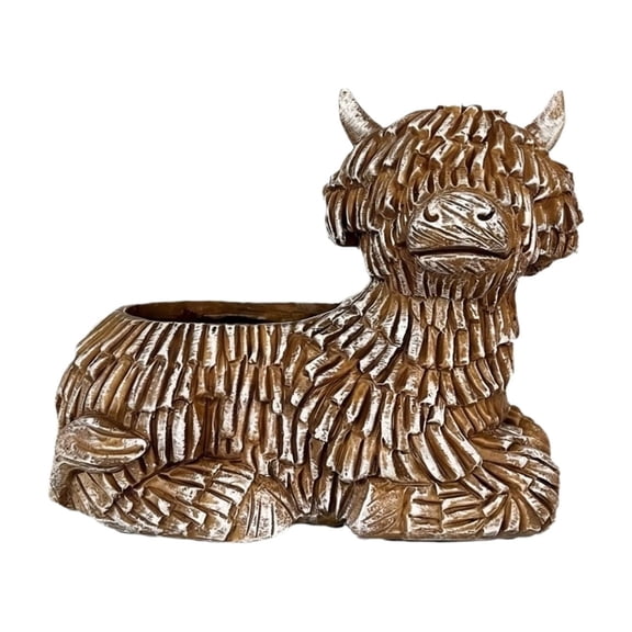 Cow-shaped Flower Pot; Suitable For Outdoor Plants; Cow Planting Pot; Suitable As A Gift For Women; Men And Children.