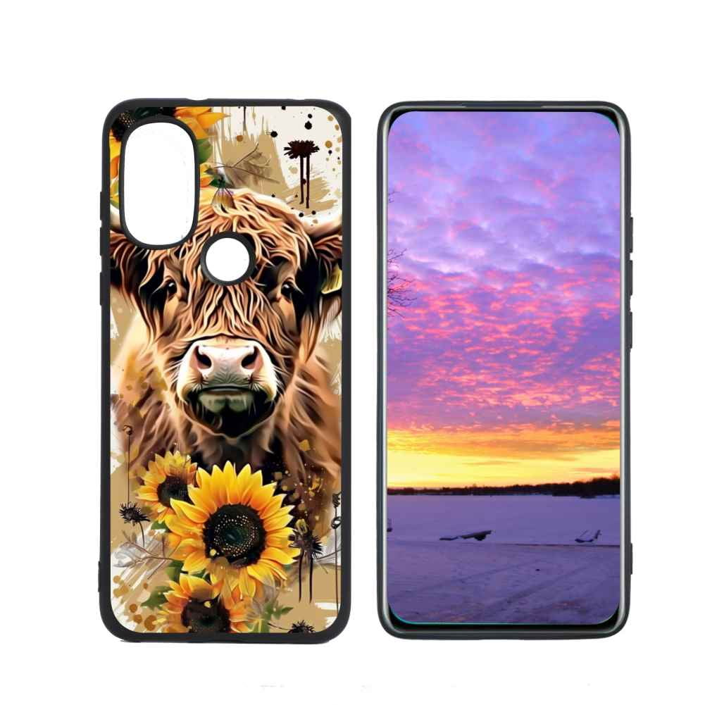 CowwithSunflowers13 Phone Case, Designed for Moto G Power 2022 Case