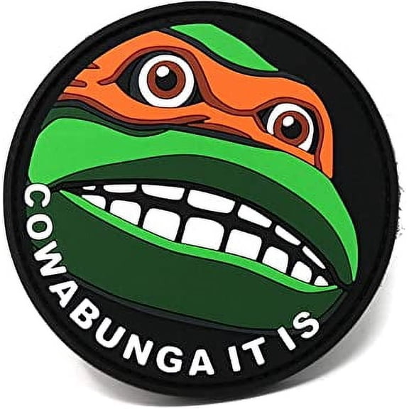 Cowabunga It is PVC Hook and Loop Tactical Hook and Loop Patch