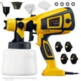 thumbnail image 1 of Cowalt Paint Sprayer 1000W Powerful HVLP Spray Gun Electric Perfect for House Painting, Furniture, Cabinets, Walls, Doors, Fences 4 Nozzles for Precise Finish Easy to Clean, 1 of 8