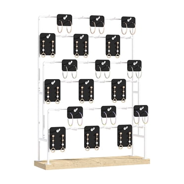 Sfugno Jewelry Organizer Stand, Double Rods, 6 Tier Storage Box for ...