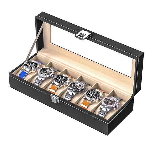 Scatola Porta Orologi Iso Trade Da Armadio - Organizer Da 6 Posti Per Collezionisti, Robusta E Elegante - 3