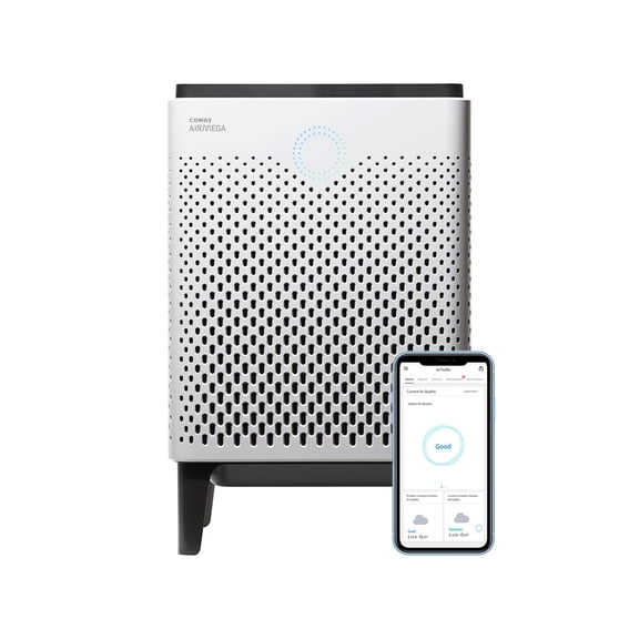 Coway Air Purifier Airmega 300S White True HEPA Filtration system 1256 sq ft Coverage, WiFi enabled, Auto, Eco & Sleep Mode, Timer, Air Quality & Filter Replacement Indicator