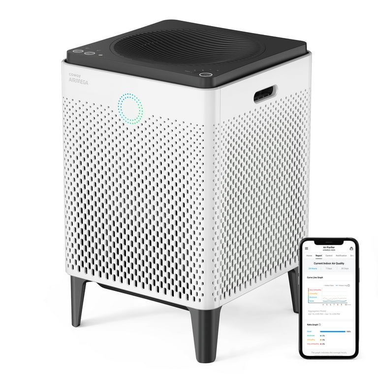 Coway Air Purifier Airmega 400 White True HEPA Air Purifier with
