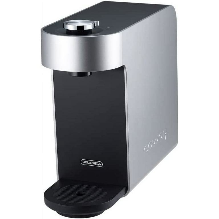 Coway Aquamega 100 Countertop Water Purifier with Three Stage Water Purification Direct Flow and Easy Installation Black Silver 15.8 x 5.1 x 12.1 Aquamega 100 Black Silver Walmart