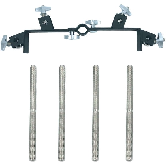 Cowbell Holder Mounting Bracket with 9.5mm Percussion Mount Rod, All Percussion Mount Bracket for Cowbell Jam Blocks Tambourine Percussion Rack Stand Percussion Instrument Accessory