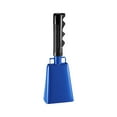 thumbnail image 1 of Cowbells, Steel Cow Bell with Handle, Cheering Hand Bell for Sports Events, Football Games, Party, Farm, Percussion Musical Instruments (Blue), 1 of 5
