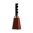 thumbnail image 1 of Cowbells, Steel Cow Bell with Handle, Cheering Hand Bell for Sports Events, Football Games, Party, Farm, Percussion Musical Instruments (Coffee), 1 of 5