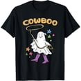 thumbnail image 1 of Cowboo Ghost Cowboy Halloween Costume Funny Pun Western T-Shirt, 1 of 3