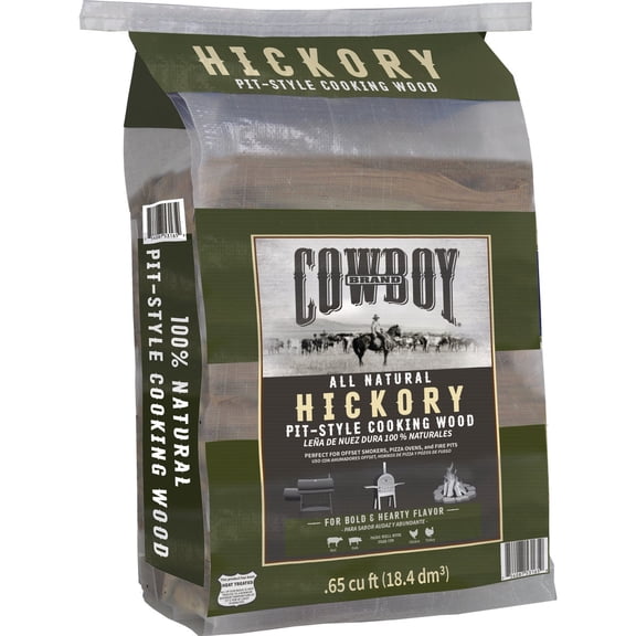 Duraflame Cowboy 0.65 Cu. Ft. Hickory Pit-Style Cooking Wood 54107 Residential Use, Standard Application