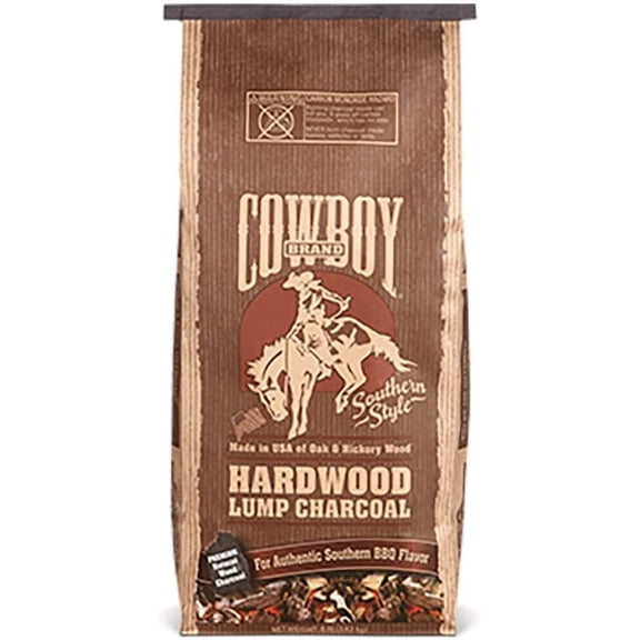 Cowboy 13518 Southern Style Hardwood Lump Charcoal, 18 lb