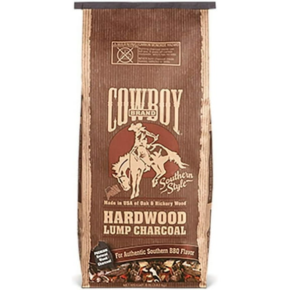 Cowboy Southern BBQ Hardwood Lump Charcoal - Lump Charcoal - 18 lb