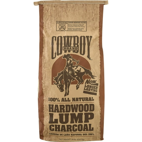 Cowboy 20 Pound Hardwood Lump Charcoal