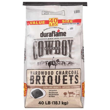 Cowboy Hardwood Charcoal Briquets, 40 LB
