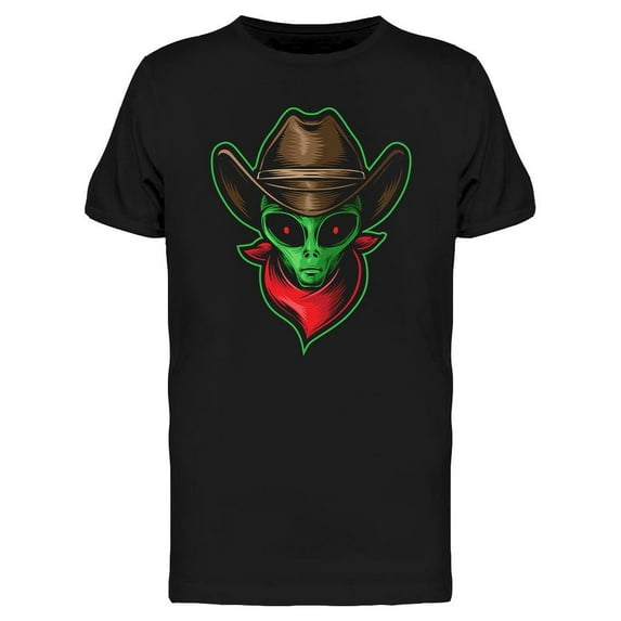 Cowboy Alien T-Shirt Men -Image by Shutterstock, Male Large