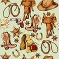 thumbnail image 1 of Cowboy Allover Cotton Fabric, 1 of 1
